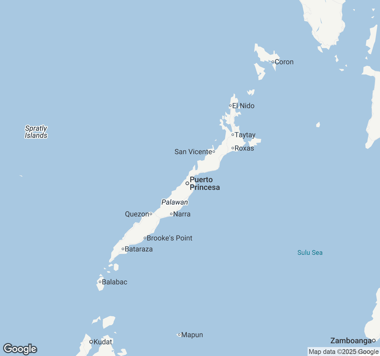 Map of Palawan
